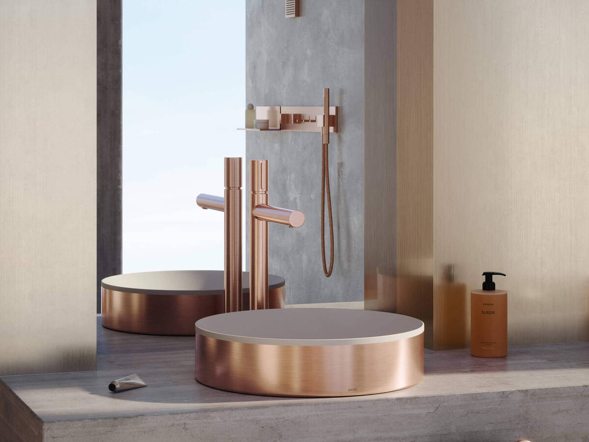 AXOR Uno Waschtischmischer mit AXOR Suite Waschbecken