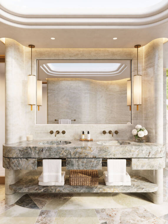 AXOR-badkamerconcept: een schilderachtig toevluchtsoord op de kliffen van Capri