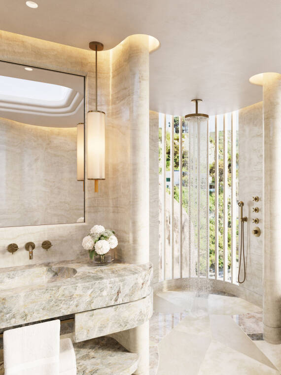 AXOR-badkamerconcept: een schilderachtig toevluchtsoord op de kliffen van Capri