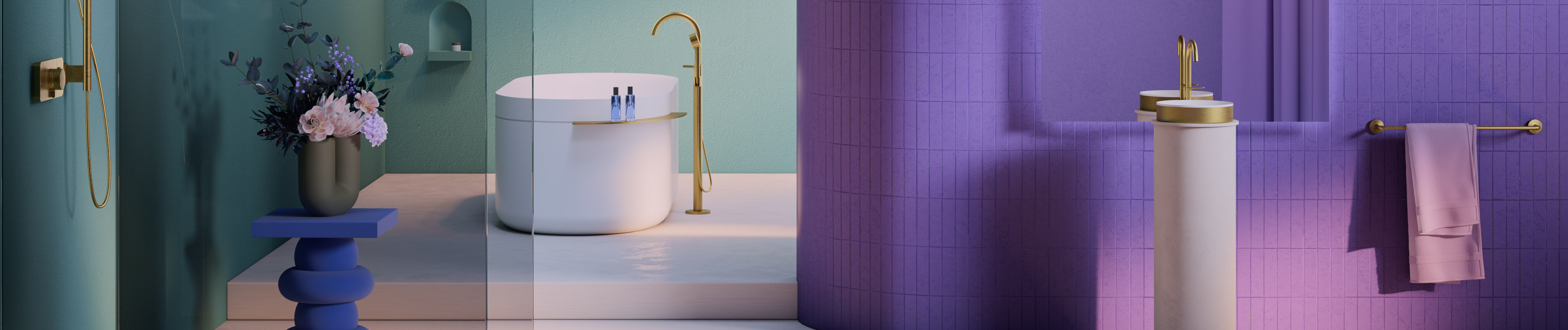 Das Element Wasser. AXOR Color Flow Badkonzept