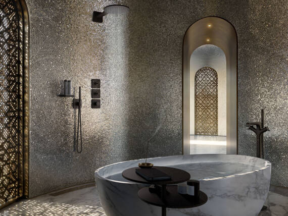 AXOR Citterio E thermostatic module. Concealed installation.