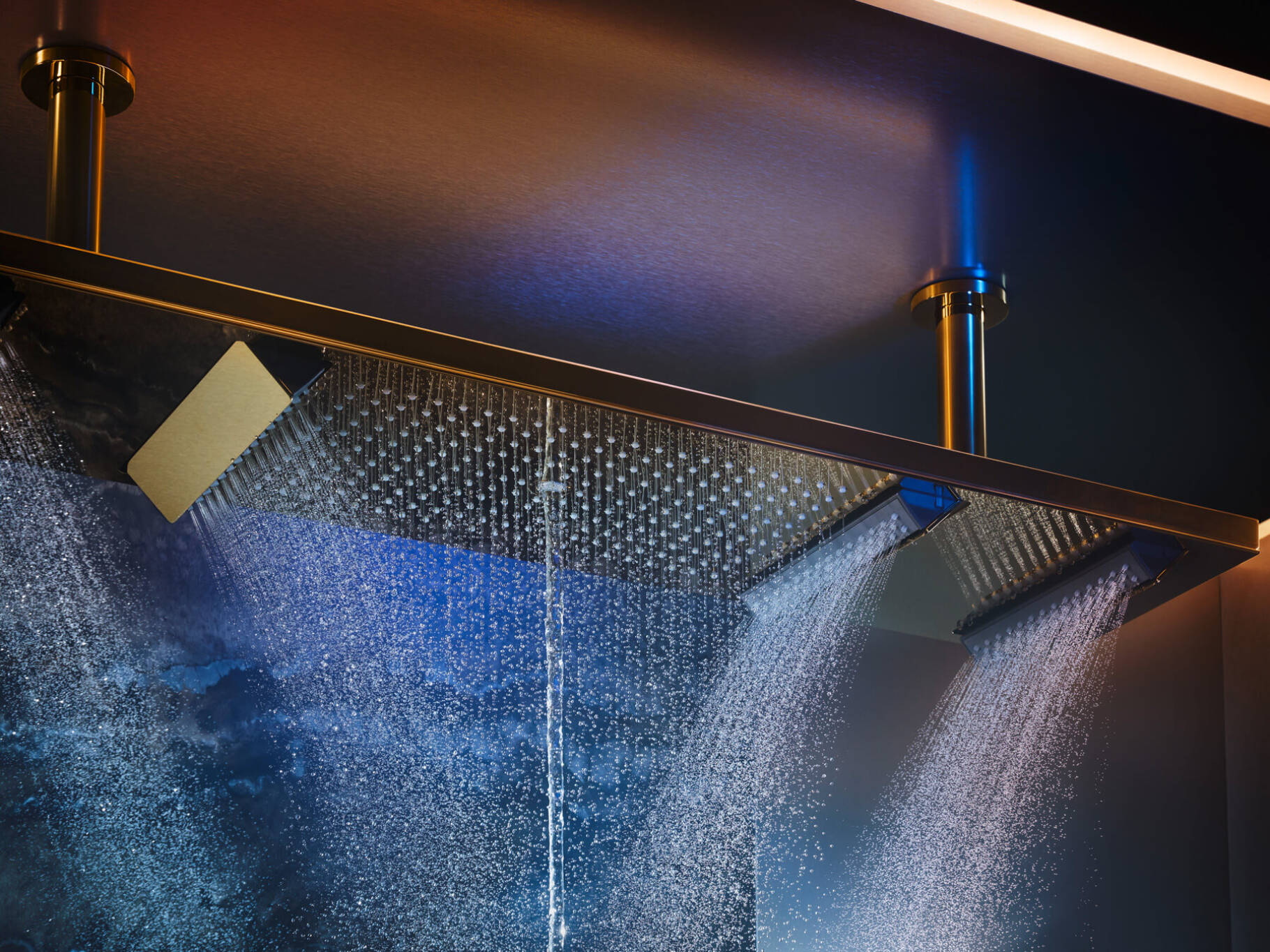 Una ducha de lujo: AXOR ShowerHeaven con PowderRain.