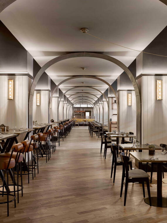A photo of the public restaurant within Villa Copenhagen. A photo of the public restaurant within Villa Copenhagen.