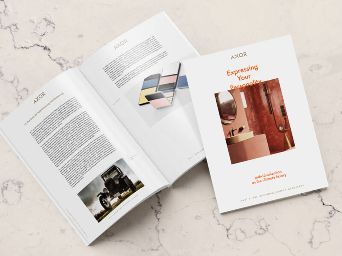 Gros plan du nouveau guide AXOR.