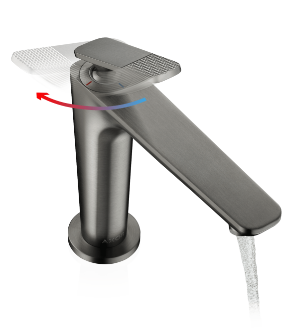 Illustration of the resource-saving CoolStart function of the AXOR Citterio C basin mixer Illustration of the resource-saving CoolStart function of the AXOR Citterio C basin mixer