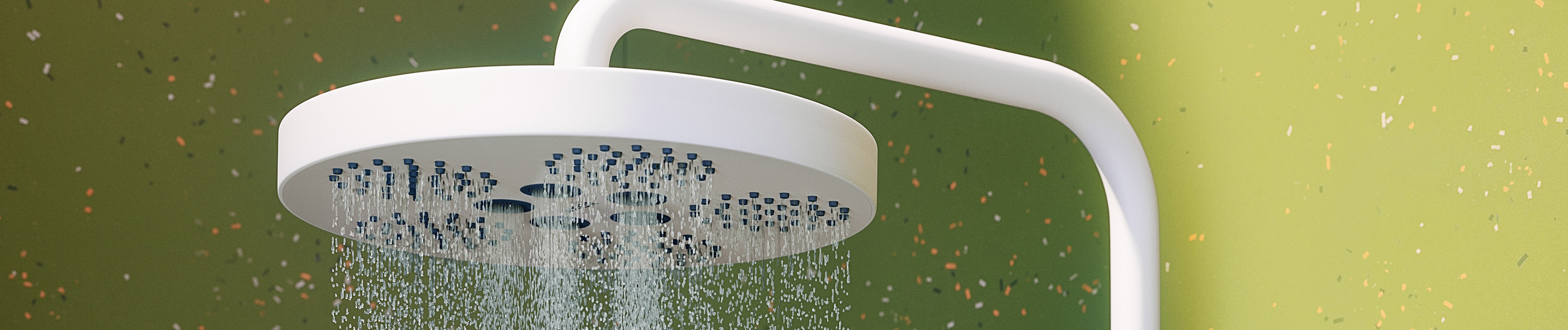 AXOR One Overhead Shower in Mattweiß Oberfläche