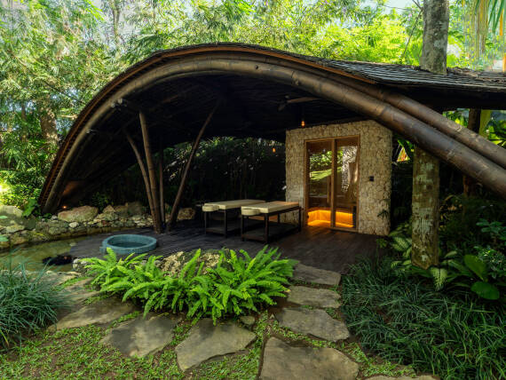 Außenansicht des Nebengebäude der Lost Villa auf Bali