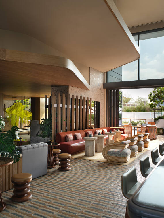 Die Lobby des Conrad, Los Angeles