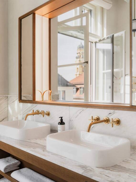 Bathrooms of the Rosewood Munich - eclecticism in the bathroom Bathrooms of the Rosewood Munich - eclecticism in the bathroom