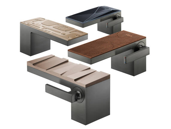 AXOR MyEdition: African-inspired cover plate designs. AXOR MyEdition: African-inspired cover plate designs.