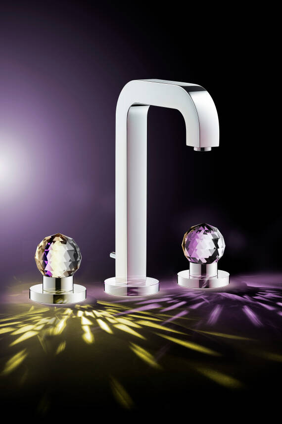 AXOR Citterio E with customized glass handle. AXOR Citterio E with customized glass handle.