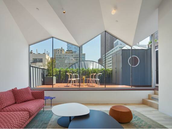 A recreation area within the Stealth Building penthouse. A recreation area within the Stealth Building penthouse.