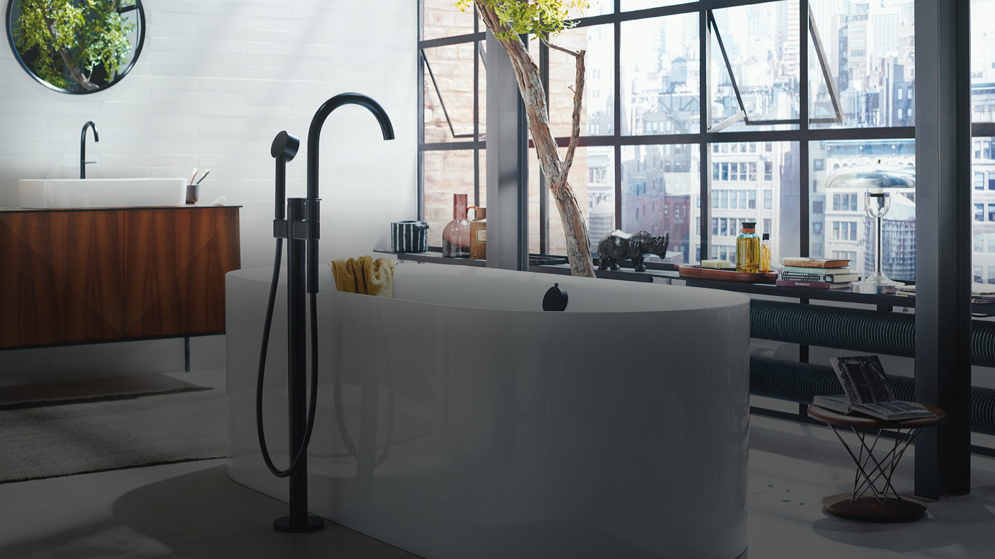 The AXOR ‘Contemporary Industrial’ bathroom concept.