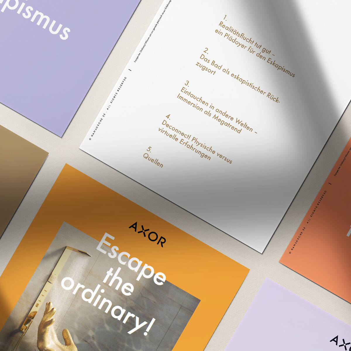 Vorschau AXOR Whitepaper: Escape the ordinary