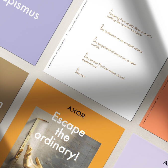 Forhåndsvisning AXOR Whitepaper: Escape the ordinary