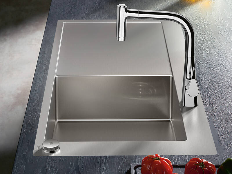 Küchenmischer mit hohem Auslauf – teilweise schwenkbar | hansgrohe CH