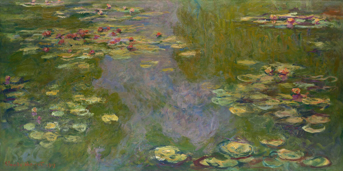 “Water Lilies” painting by Oscar-Claude Monet