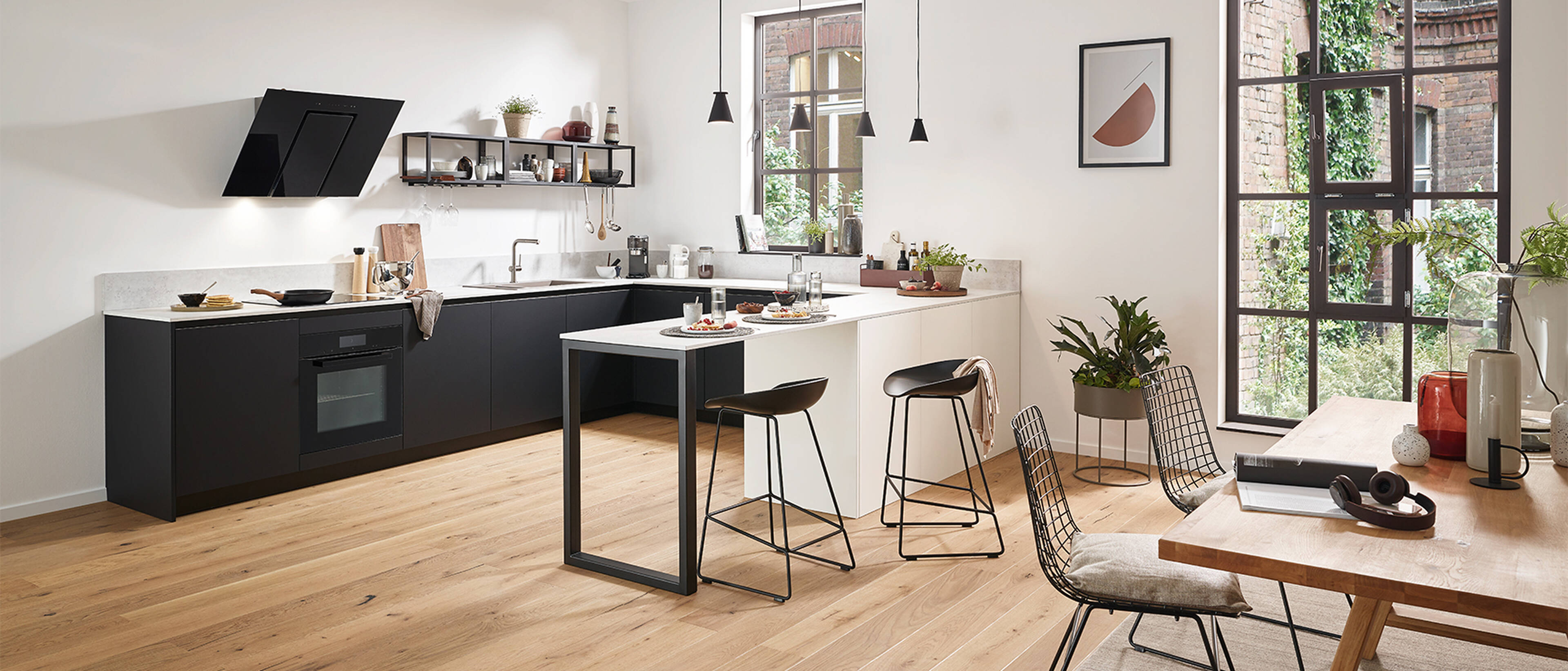 hansgrohe Kitchen using faucets in chrom.