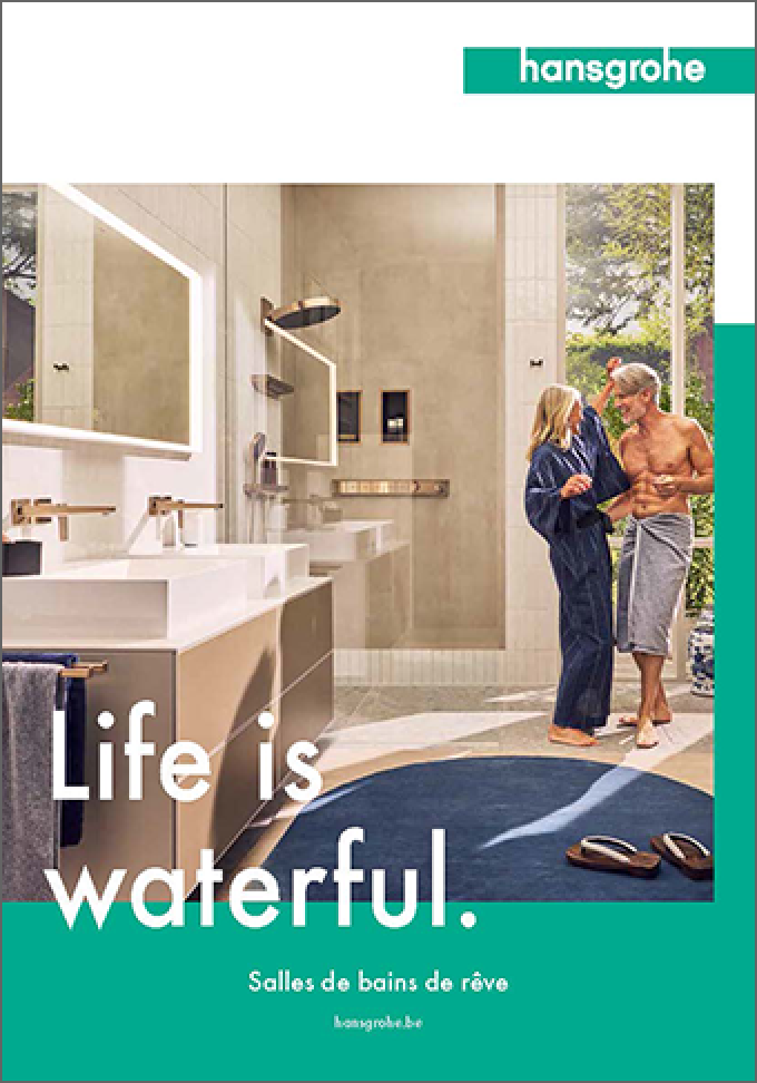 Couverture de la brochure Salle de bains hansgrohe : idées pour l'eau