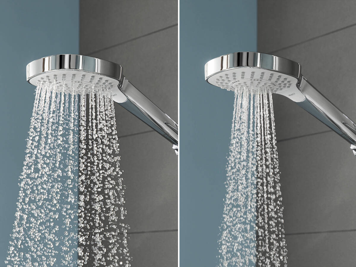  hansgrohe Croma 04908000 - Juego completo de ducha con sistema  de ducha y bañera de 1 pulverización, fácil control en cromo, áspero y  válvula de ducha incluida 2 GPM, 04908000 