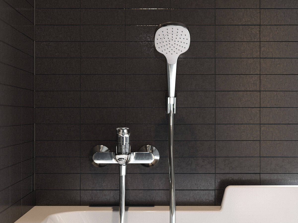 Hansgrohe Croma 100 - Conjunto de alcachofa de ducha, 4 chorros, soporte y  manguera 1,60 m, cromo 27594000