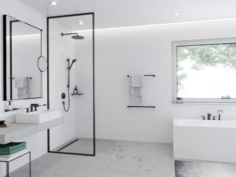 hansgrohe Shower rail sets: Croma Select S, Shower set 110 Vario with ...