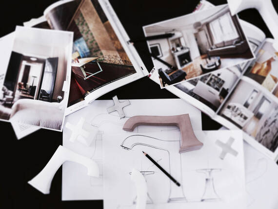 Designarbeit bei hansgrohe.