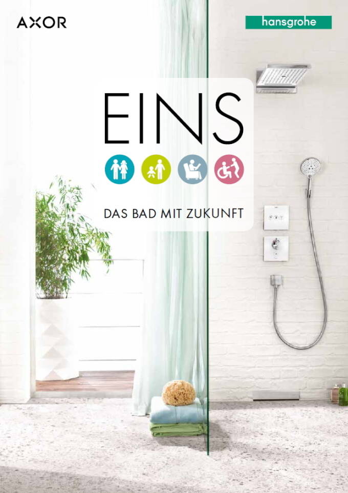 Portada del folleto EINS de hansgrohe