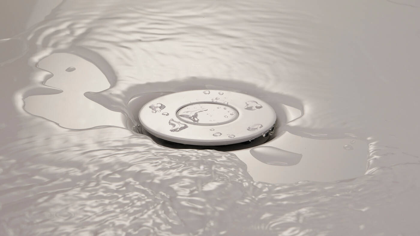 Desagüe de bañera con Push Open enrasado.