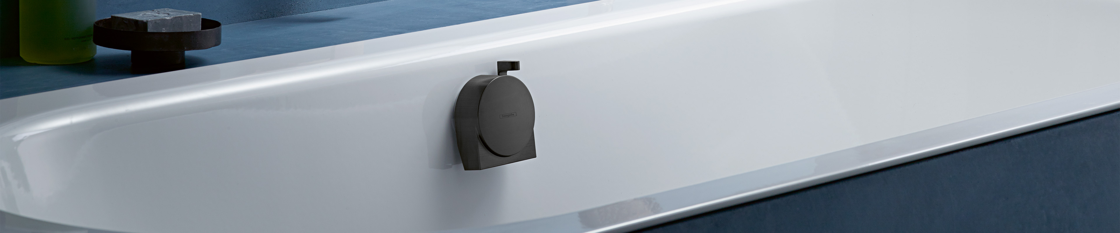 hansgrohe Exafill S bath filler set in Matt Black