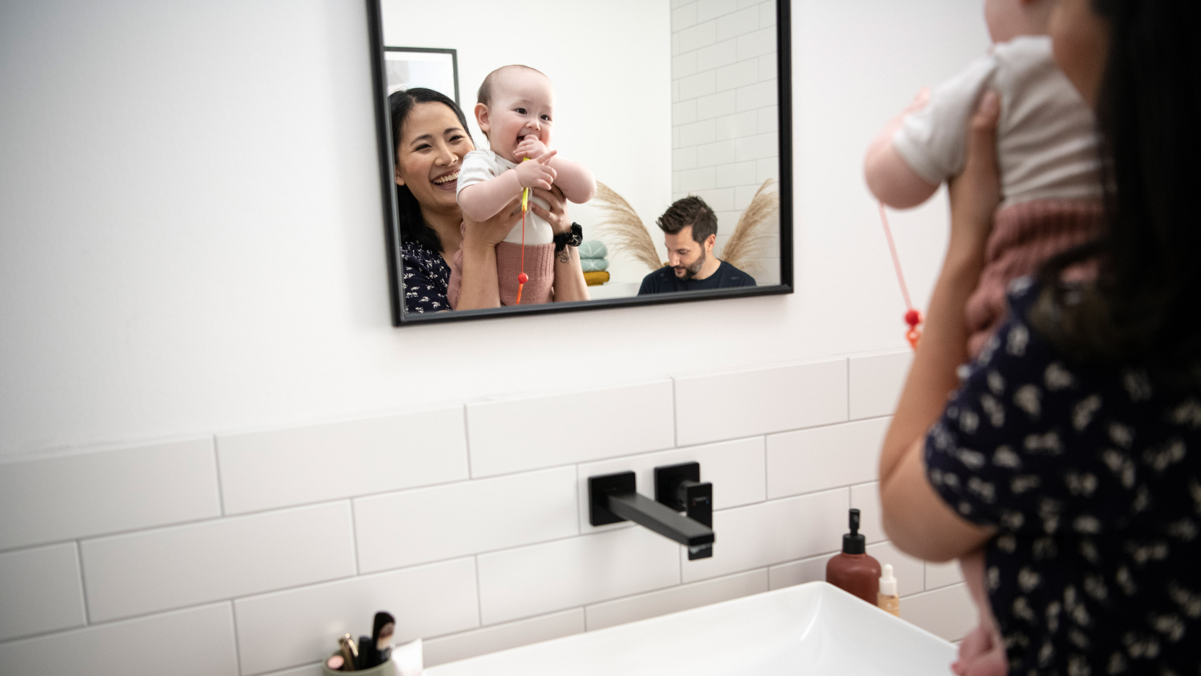 Lavatory faucet in the trendy color Matte Black.