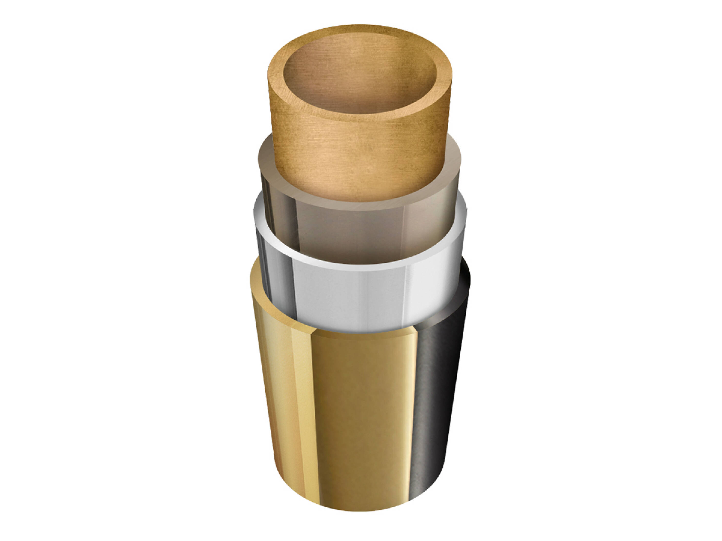 hansgrohe tap cross-section with PVD colour coating. hansgrohe tap cross-section with PVD colour coating.