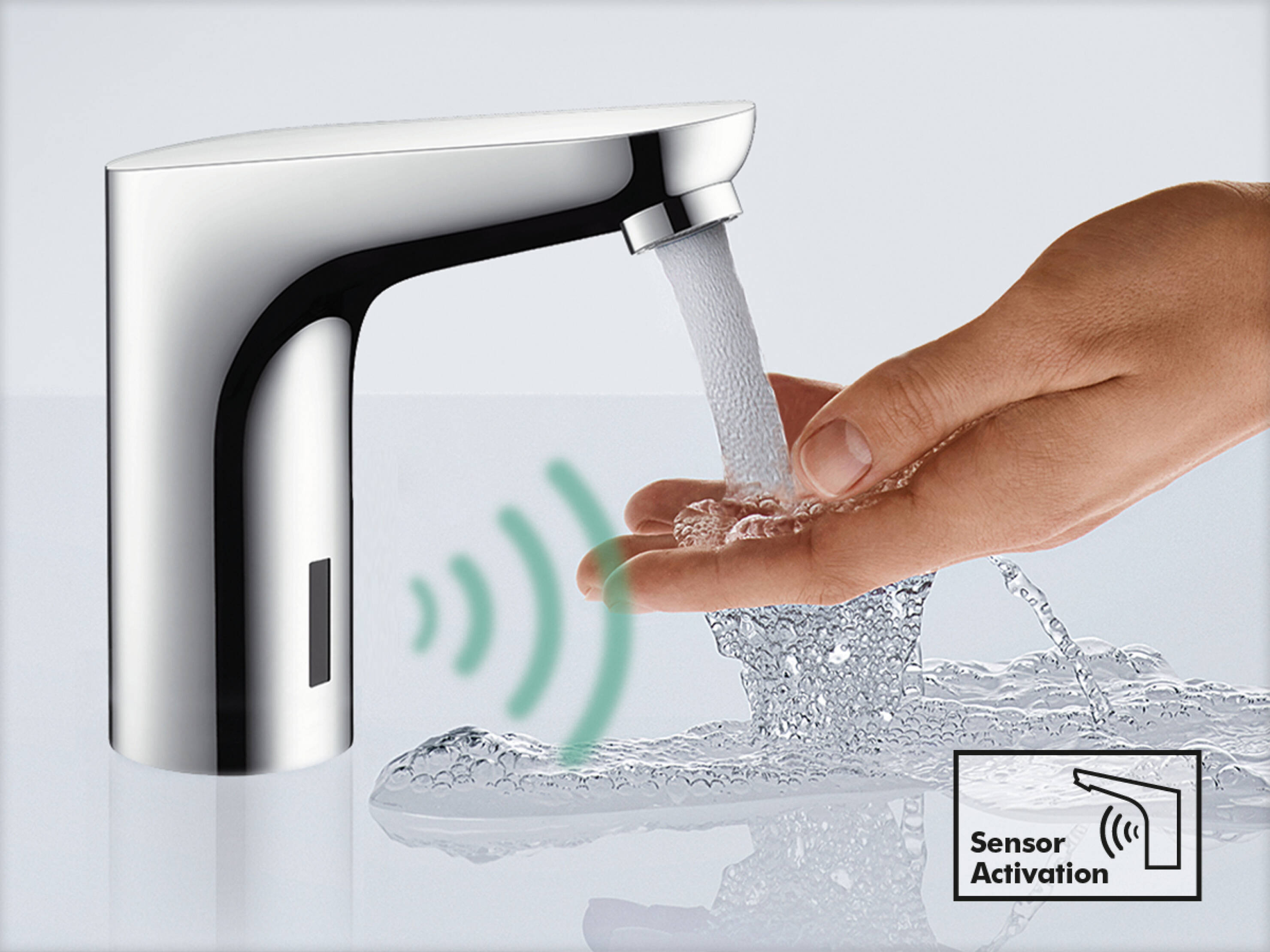 hansgrohe Mitigeurs de lavabo: Talis E, Robinet temporisé 110 pour eau  froide ou prémitigé sans vidage, N° article 71719000