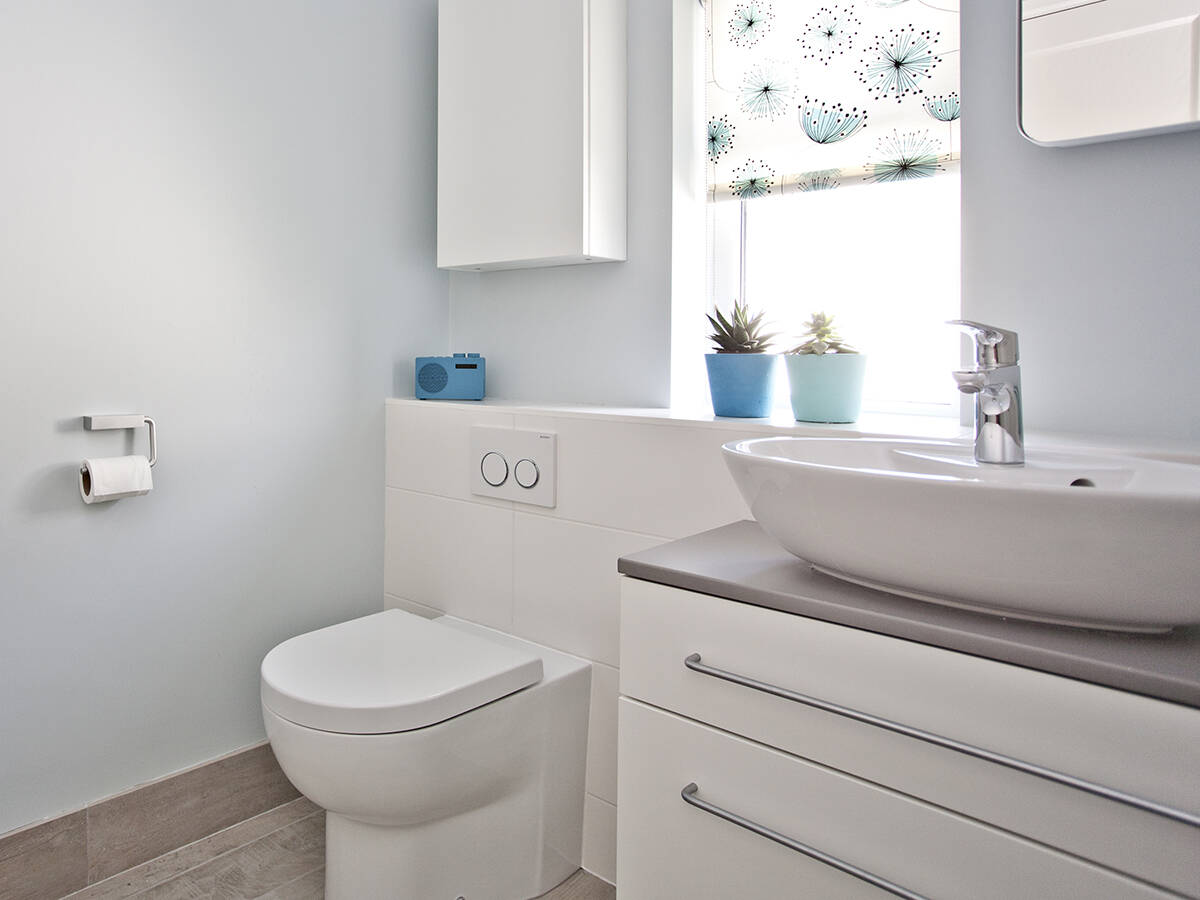 Cosy bathroom with young design and modern taps and mixers. Cosy bathroom with young design and modern taps and mixers.