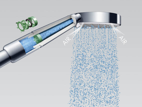 Teleducha con EcoSmart reduce el consumo de agua.