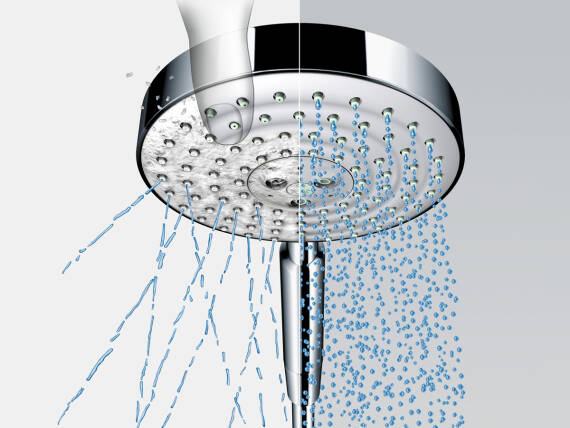 Limescale-free hand shower by hansgrohe.