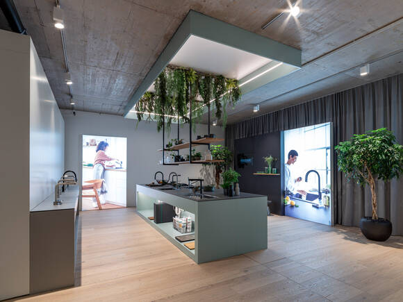 hansgrohe köksblandare i vårt Aquademie i Schiltach.