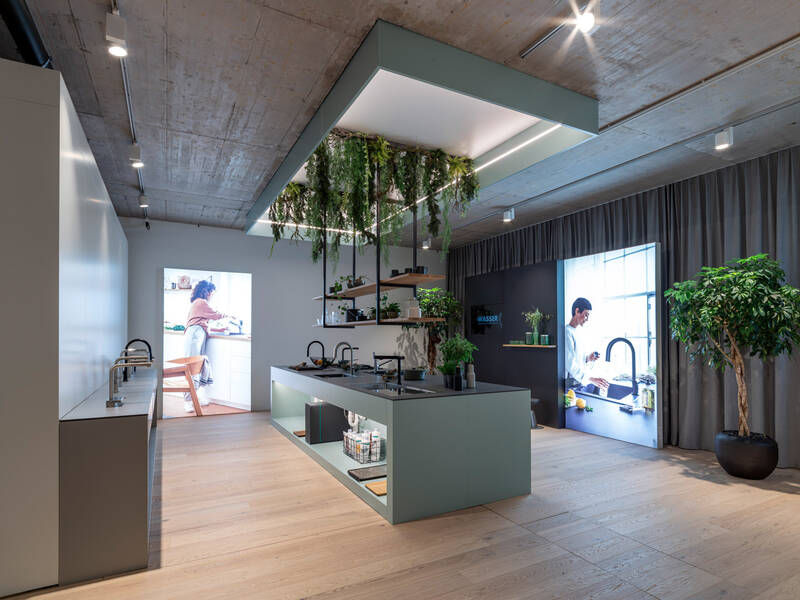 hansgrohe Bathroom Exhibition, Test Kitchen Faucets