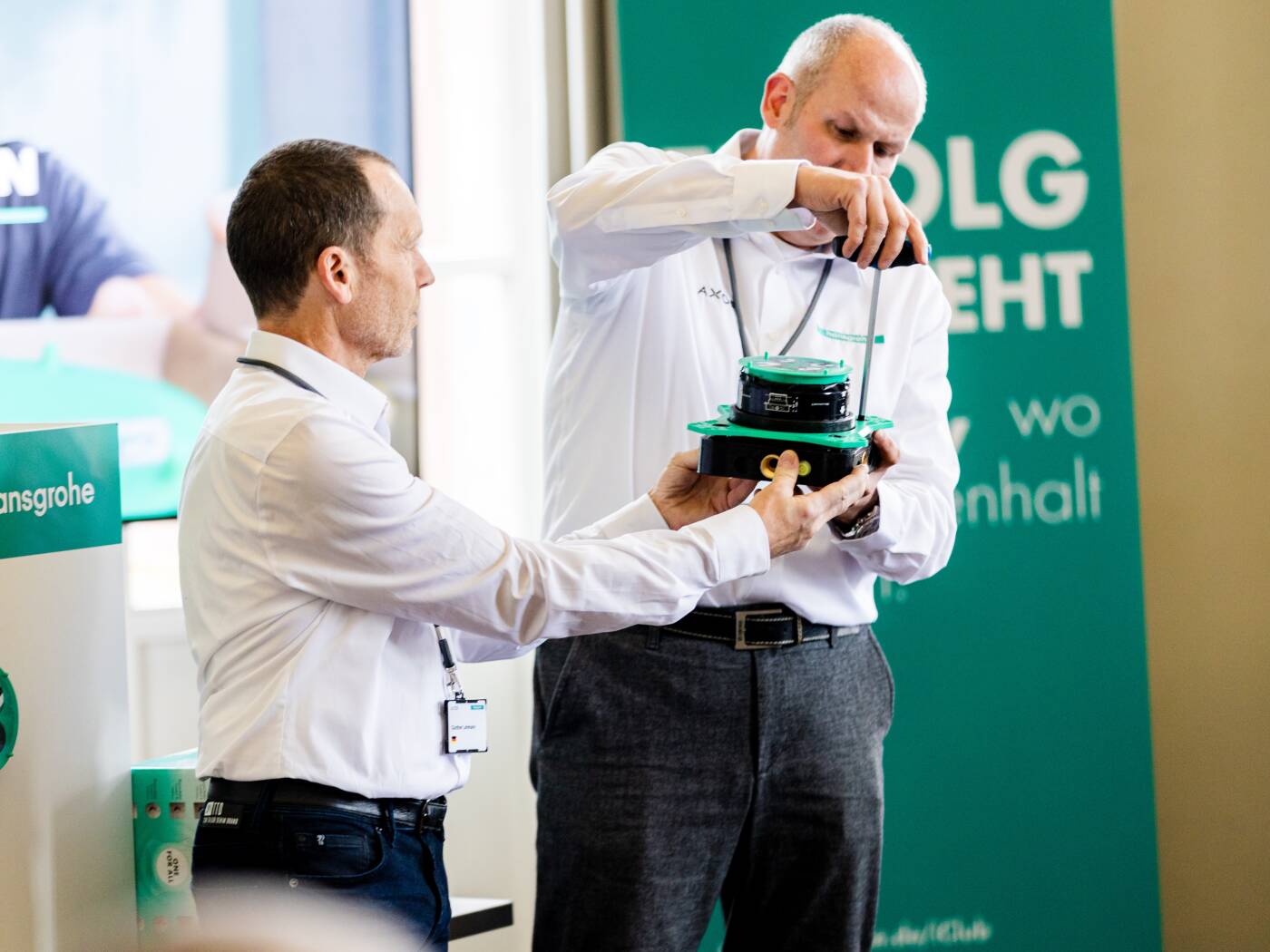 ISH 2023: Zum Launch der neuen iBox universal 2 haben wir unsere hansgrohe iClub Mitglieder zu einem exklusiven Lunch & Learn nach Frankfurt eingeladen. 