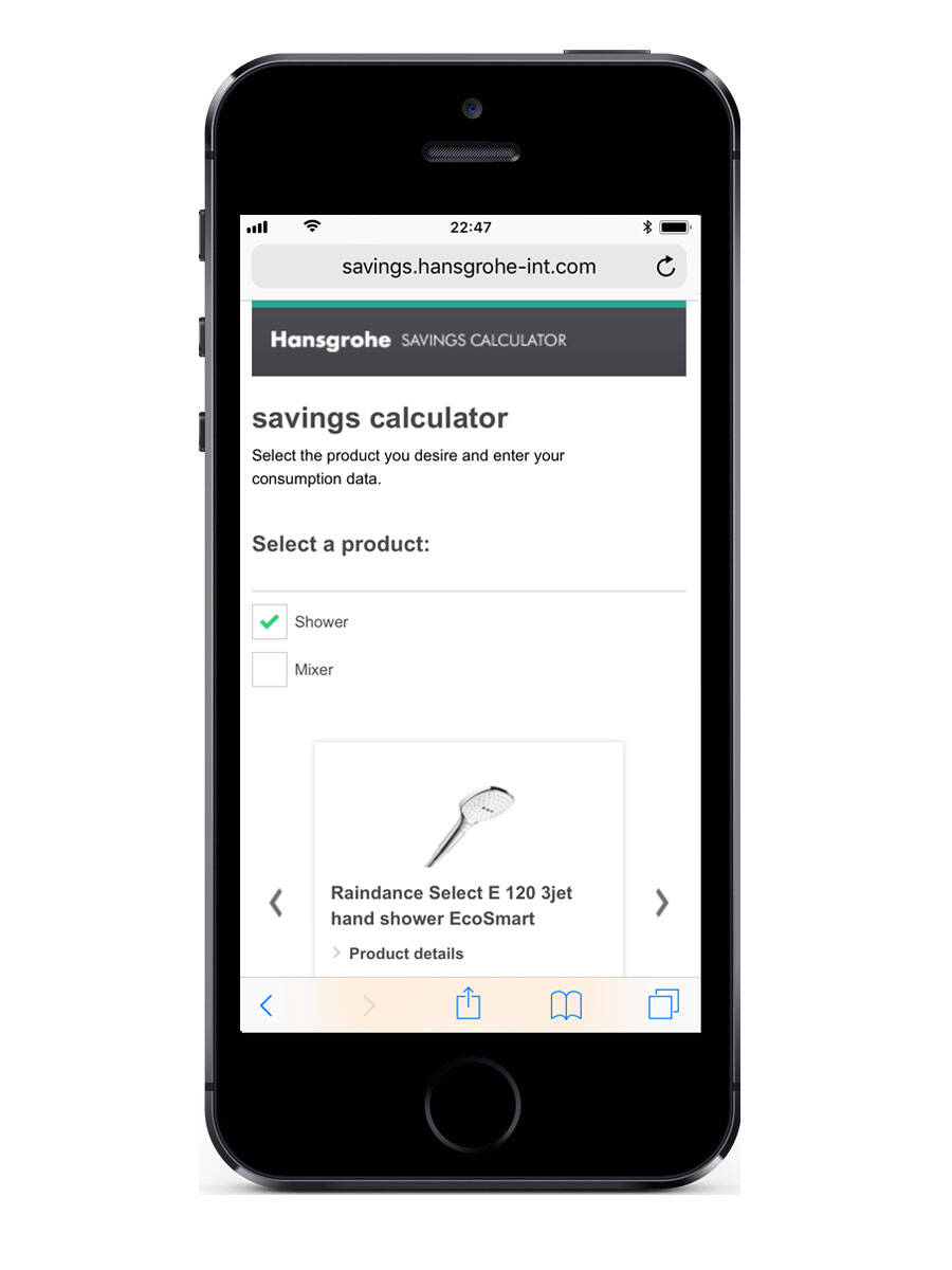 Talis S with CoolStart technology.