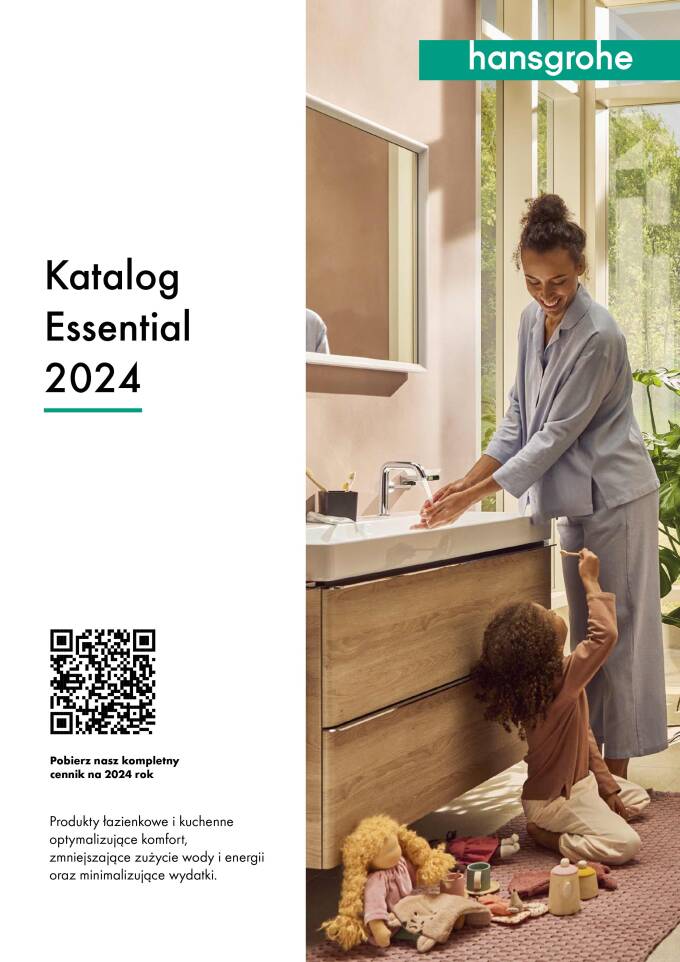 Katalog Essential - produkty łazienkowe i kuchenne optymalizujące komfort, zmniejszające zużycie wody i energii oraz minimalizujące wydatki.