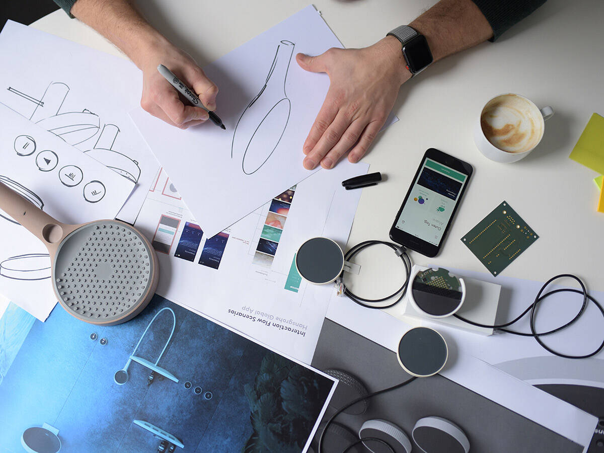 Führendes Brausendesign von hansgrohe.