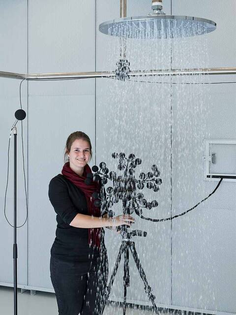 Noise analysis at the Hansgrohe research centre.