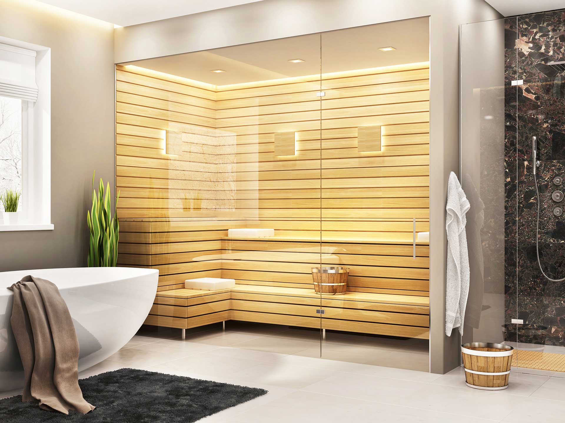 Sauna im Bad: Darauf müssen Sie bei der Anschaffung achten