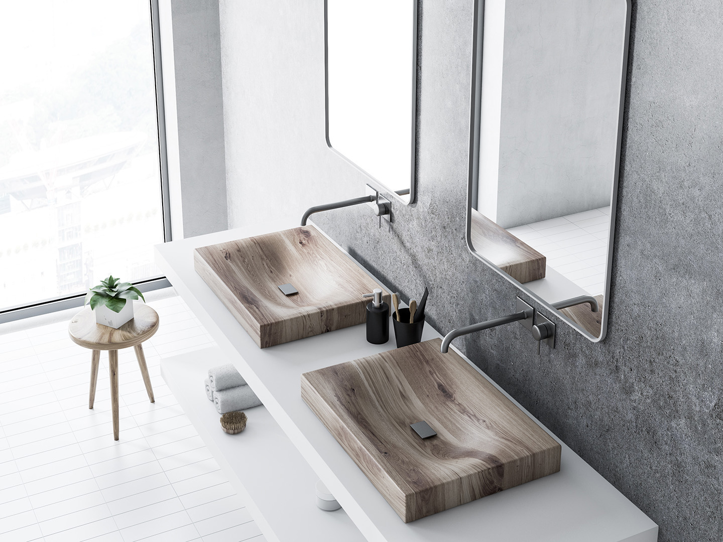 木制下沉:可持续设计你梦想的浴室