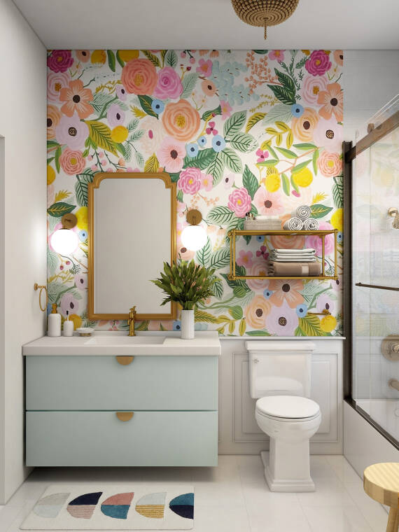 Wallpaper in the Bathroom | hansgrohe INT