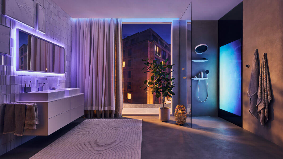 Minimalistisches Design mit beruhigender Lichtstimmung.