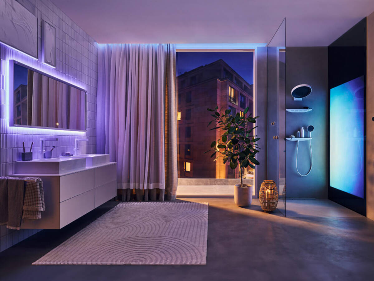 Minimalistic design with a calming lighting atmosphere.