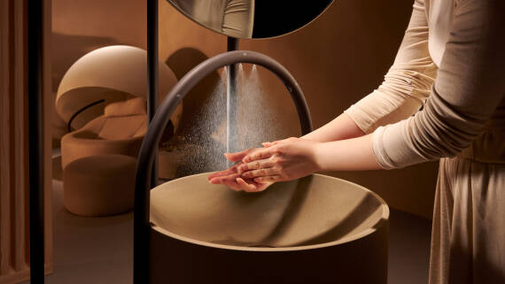 Hansgrohe’s Green Vision is all about using very little water.