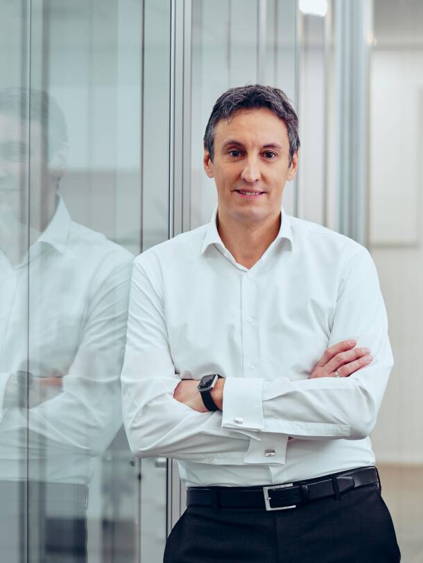 Hans Jürgen Kalmbach, Vorstandsvorsitzender der Hansgrohe SE. Hans Jürgen Kalmbach, Vorstandsvorsitzender der Hansgrohe SE.